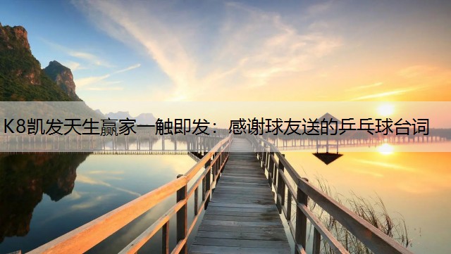 K8凯发天生赢家一触即发：感谢球友送的乒乓球台词