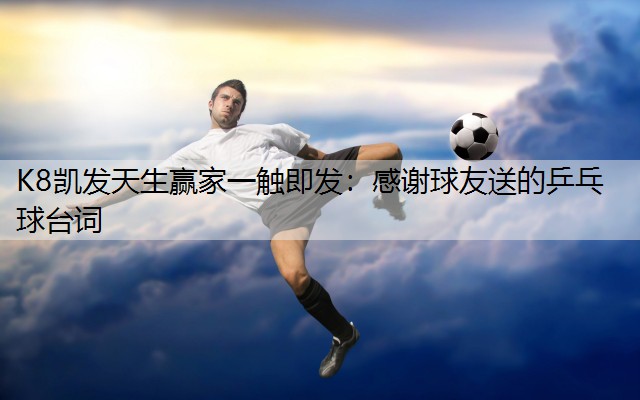 感谢球友送的乒乓球台词